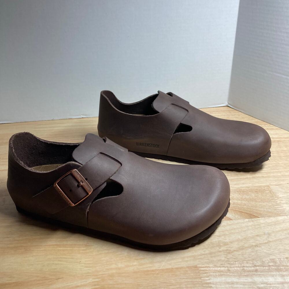 Birkenstock London Brown Leather Sz 42 Regular Width. New no box.
